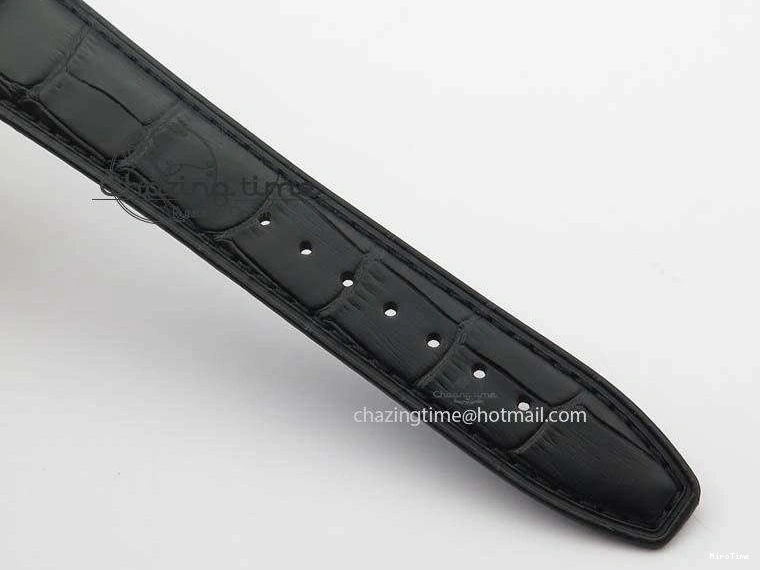 MIROTIME 0127 Effortless Portuguese IW544404 SS White Dial On Black Leather Strap A 7257